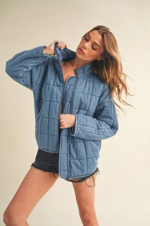 Aemi & Co. FAE DENIM QUILTED JACKET