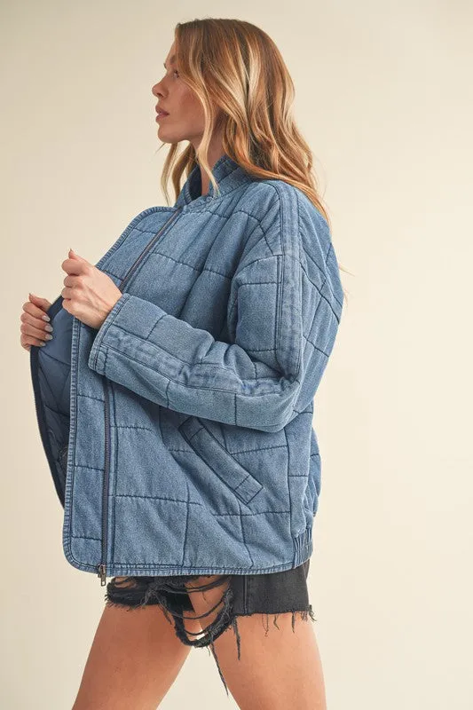 Aemi & Co. FAE DENIM QUILTED JACKET
