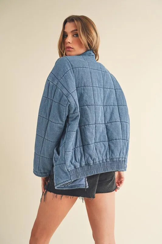Aemi & Co. FAE DENIM QUILTED JACKET