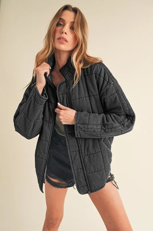 Aemi & Co. FAE DENIM QUILTED JACKET