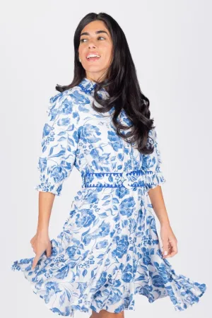 ANALIA DRESS 36" (BLUE)