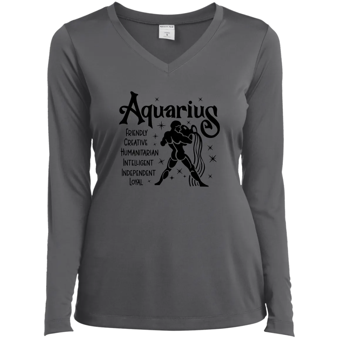 Aquarius  Ladies’ Long Sleeve Performance V-Neck Tee