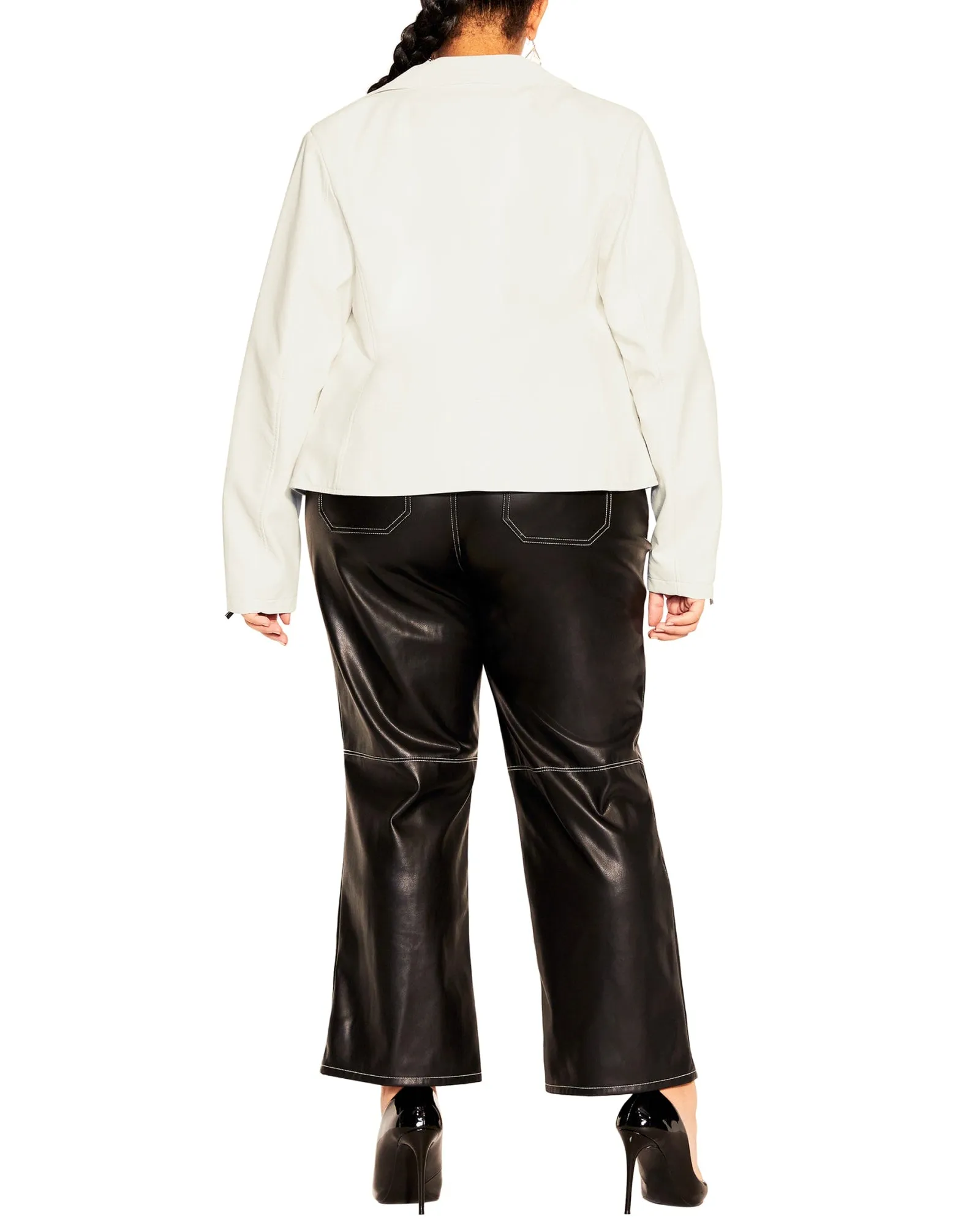 Aria Jacket | Ivory/Black Trim