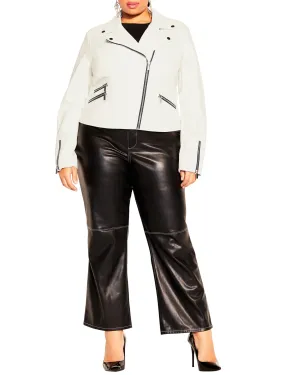 Aria Jacket | Ivory/Black Trim