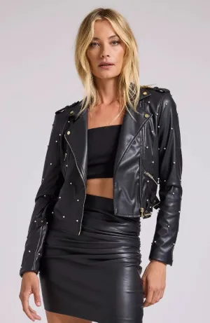 Audrina Pearl Moto Jacket
