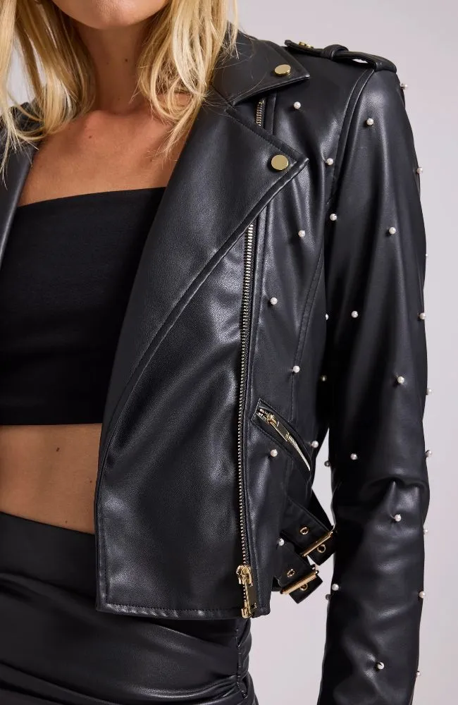Audrina Pearl Moto Jacket