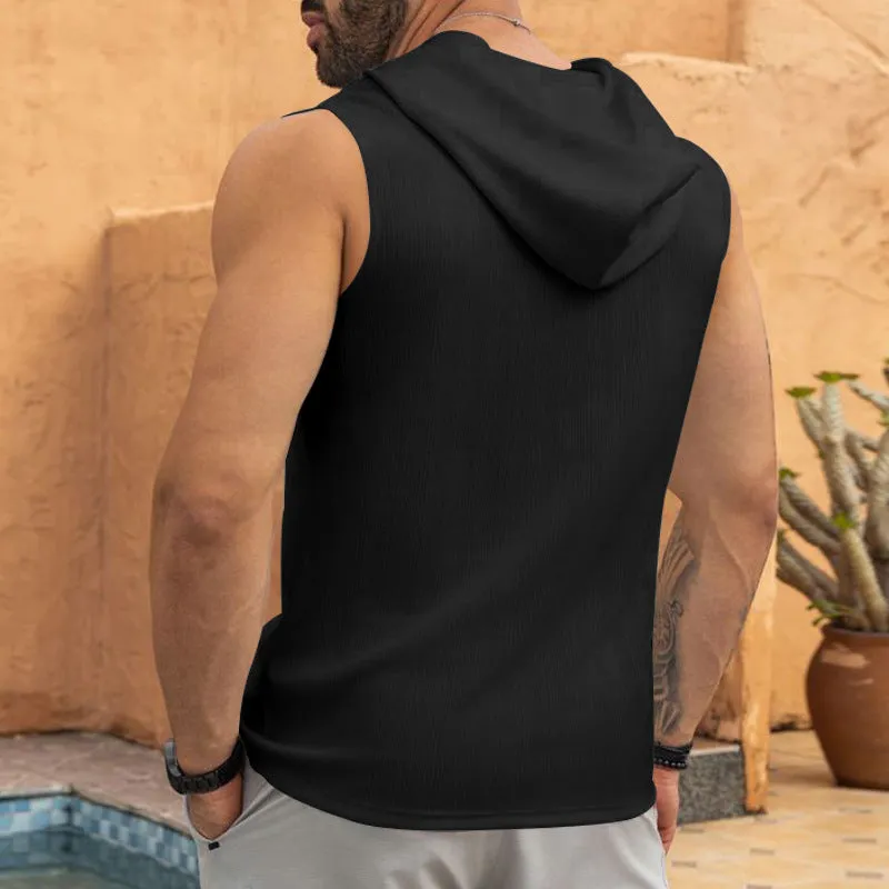 Aule Lace Up Hooded Tank