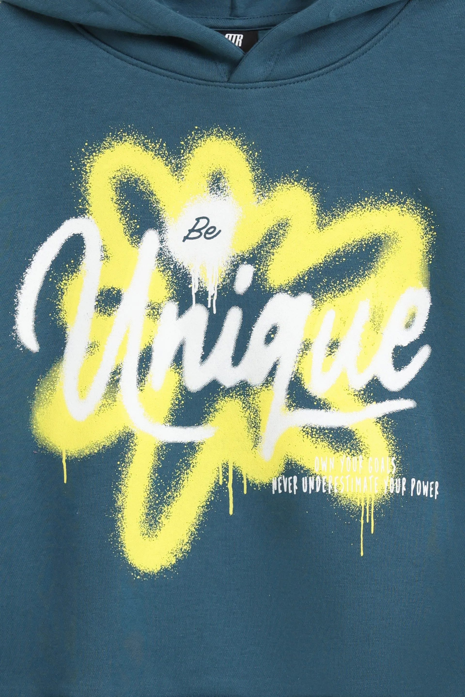 Be Unique Slogan Hoodie