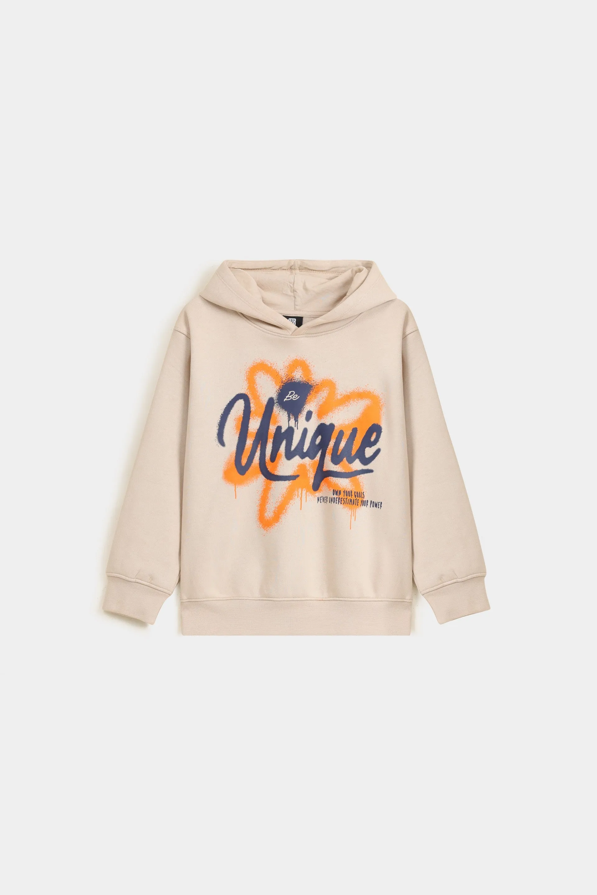 Be Unique Slogan Hoodie