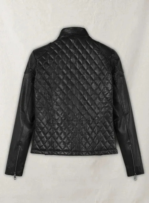 Black Leather Jacket Worn by Emily Blunt