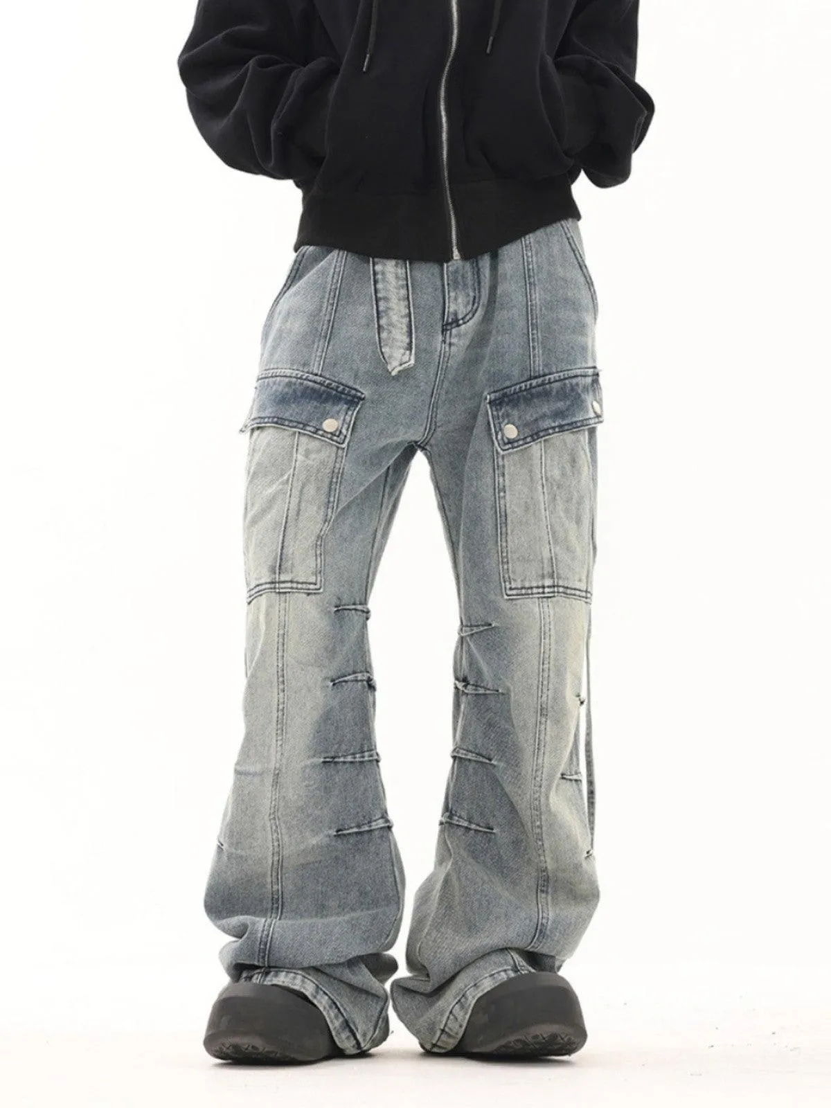 BTSG Ribbon Workwear Jeans