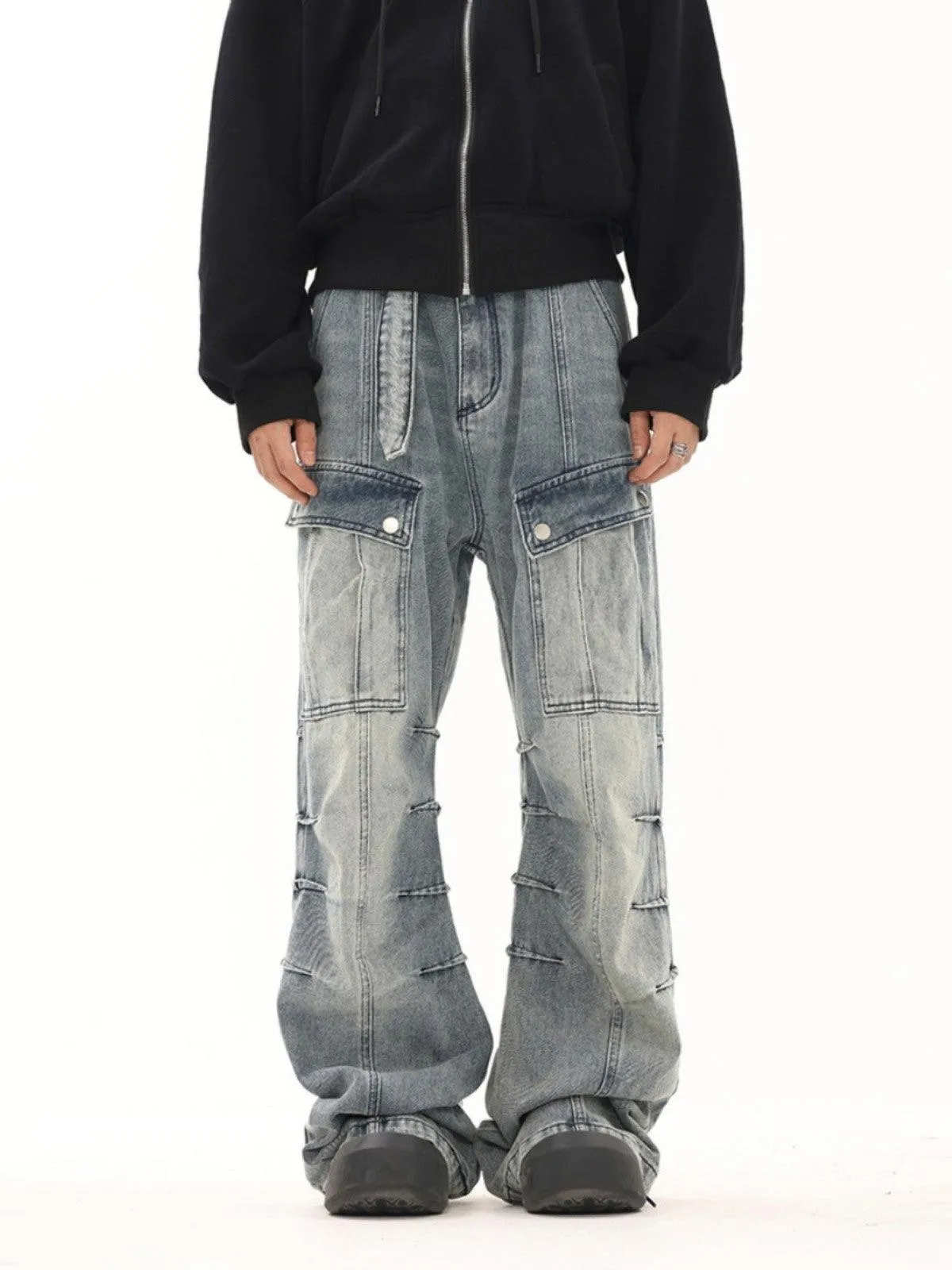 BTSG Ribbon Workwear Jeans