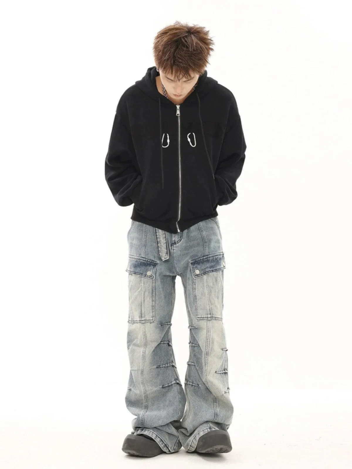 BTSG Ribbon Workwear Jeans