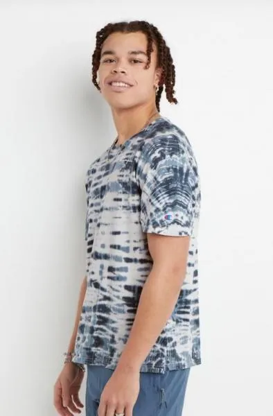 CHAMPION - Men - Wave Dye Lightweight Tee - Wave Dye Black