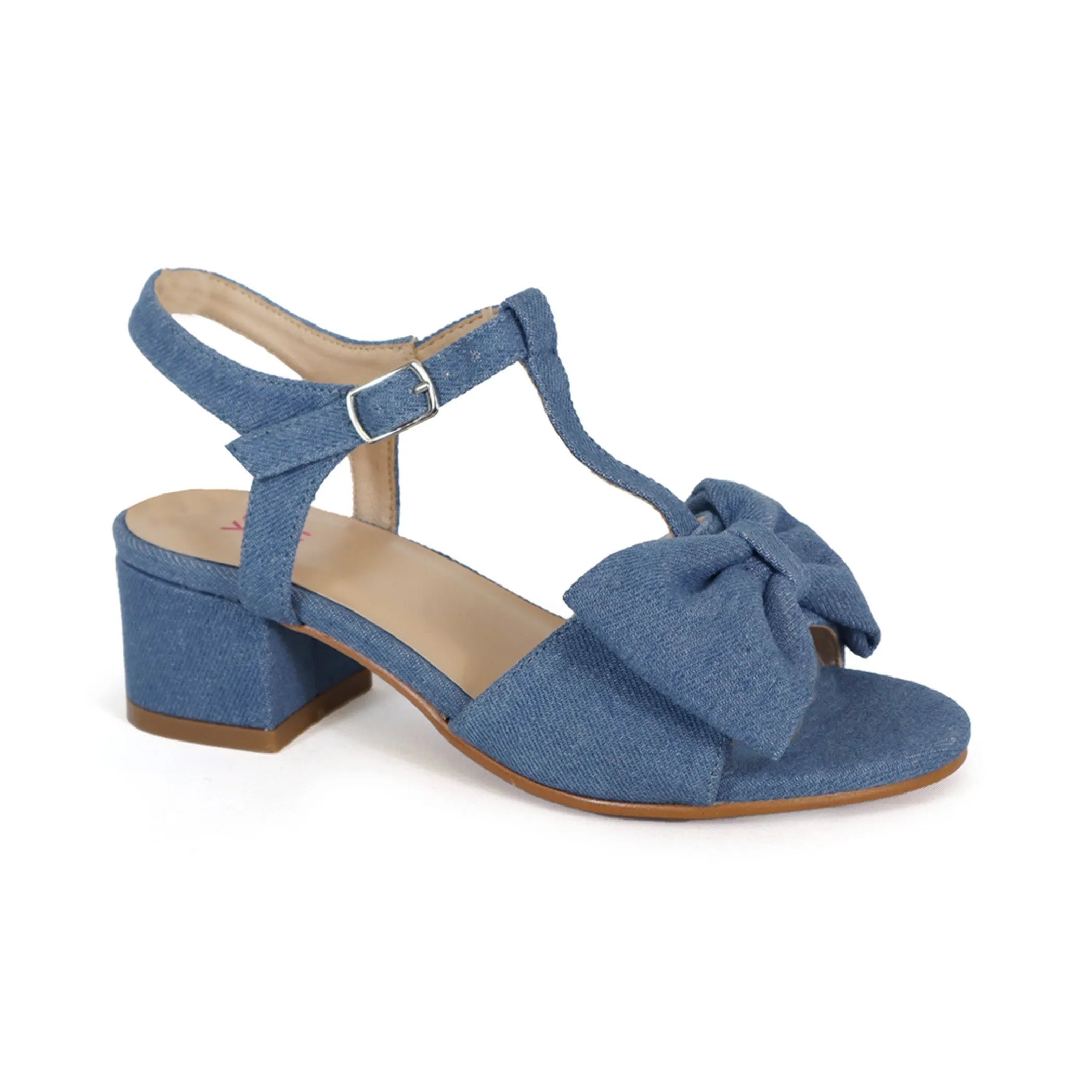 CHIC-05Y Girls Bow Strap Sandals