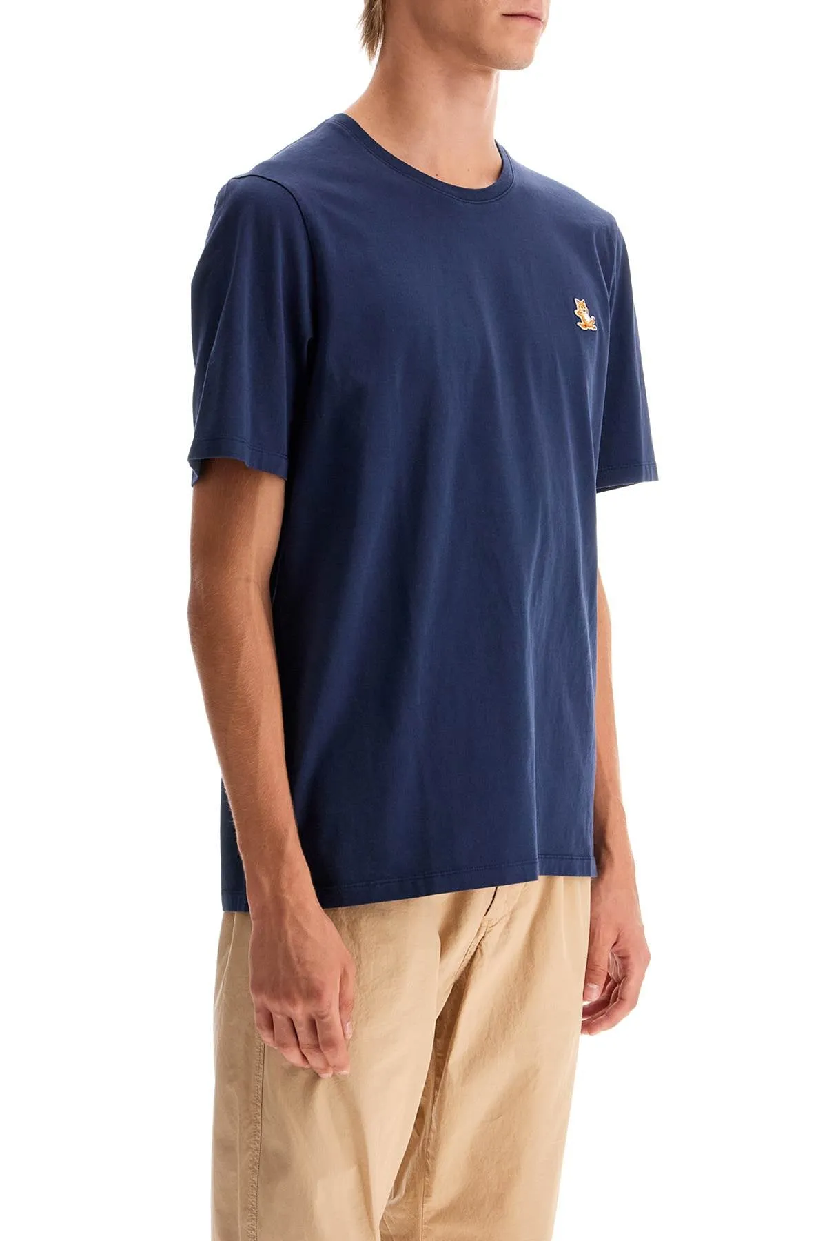 chillax fox patch t-shirt LM00110KJ0008 ECLIPSE BLUE