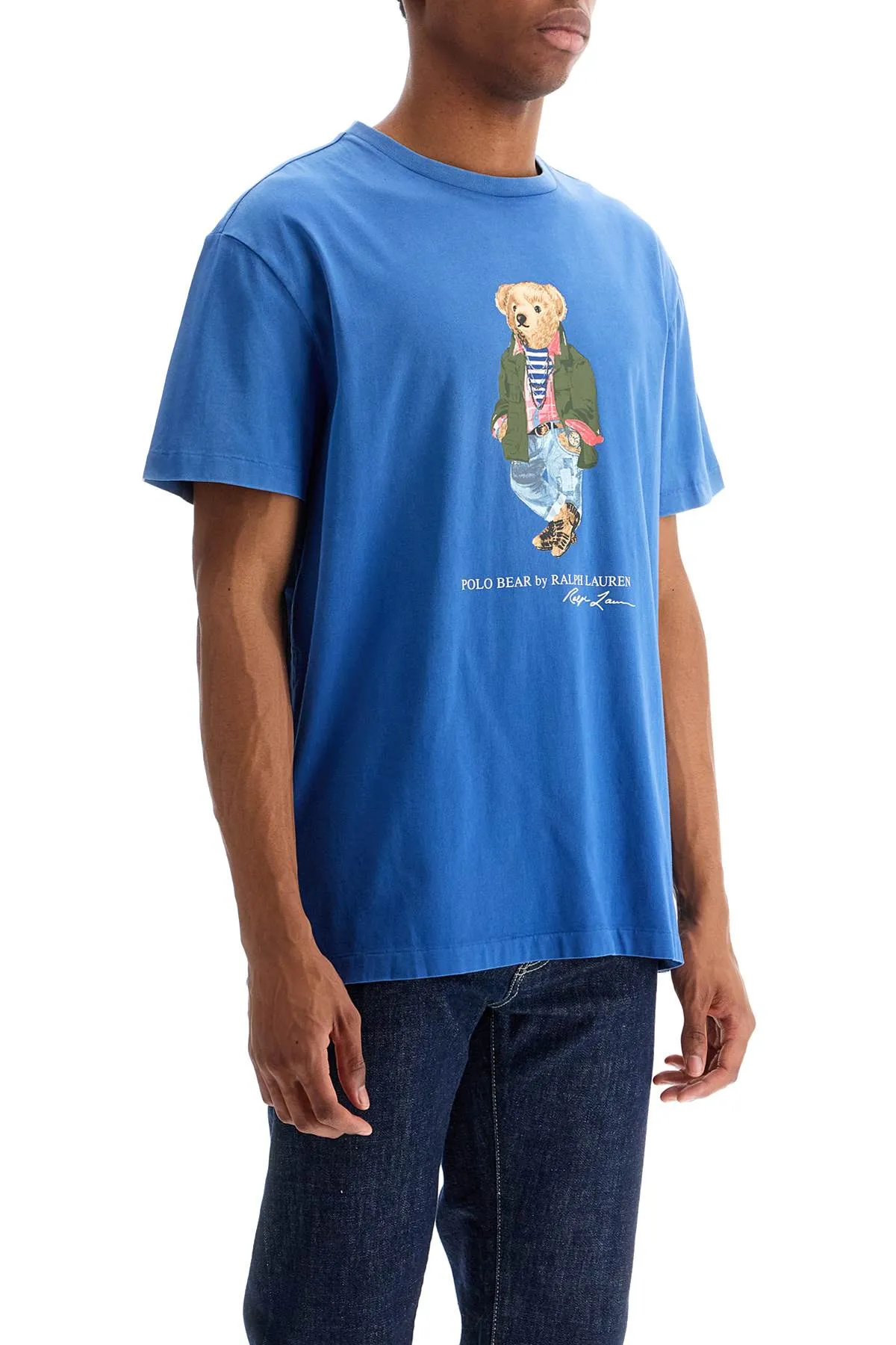 classic fit polo bear t-shirt 710958193001 CR24 NW IRIS BLU SW EXPLR BEAR