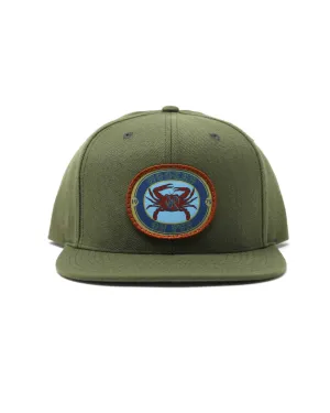 Crab Wool Flatbill Snapback