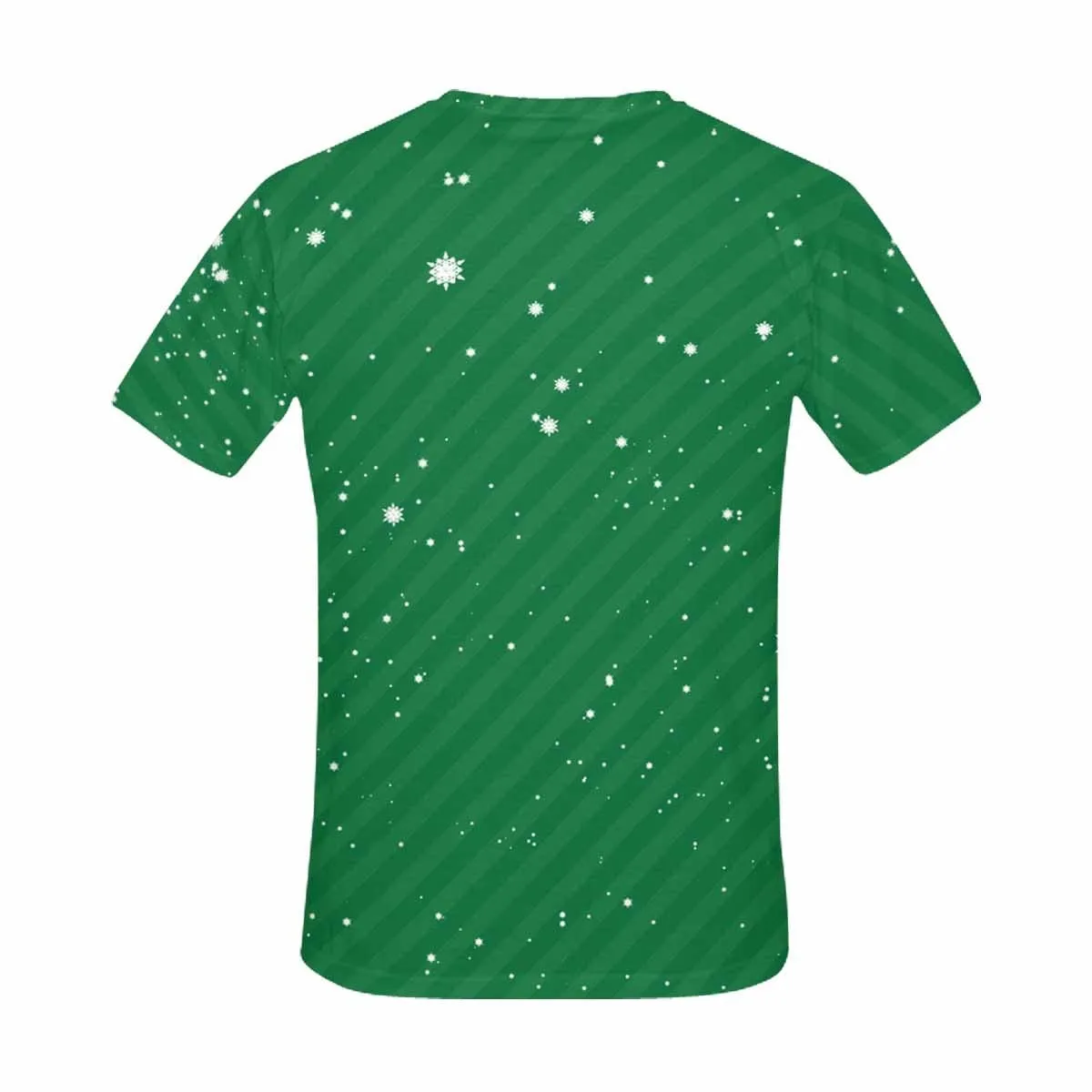 Custom Face Shirts Christmas Tree Snowflake Men's All Over Print T-shirt Graphic Design Tee