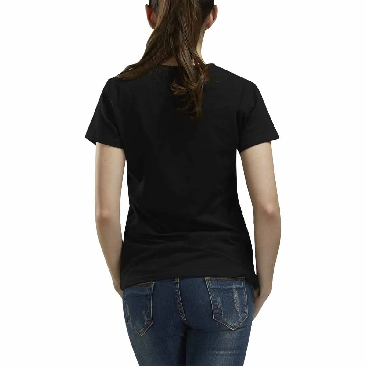Custom Name Shirt Happy Thanksgiving Women's All Over Print T-shirt Design Your Own Shirts Gift for Female