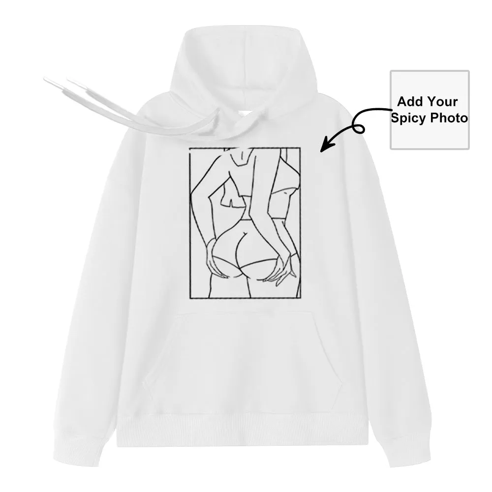 Custom Spicy Photo Hoodie Photo Frame Line Photo