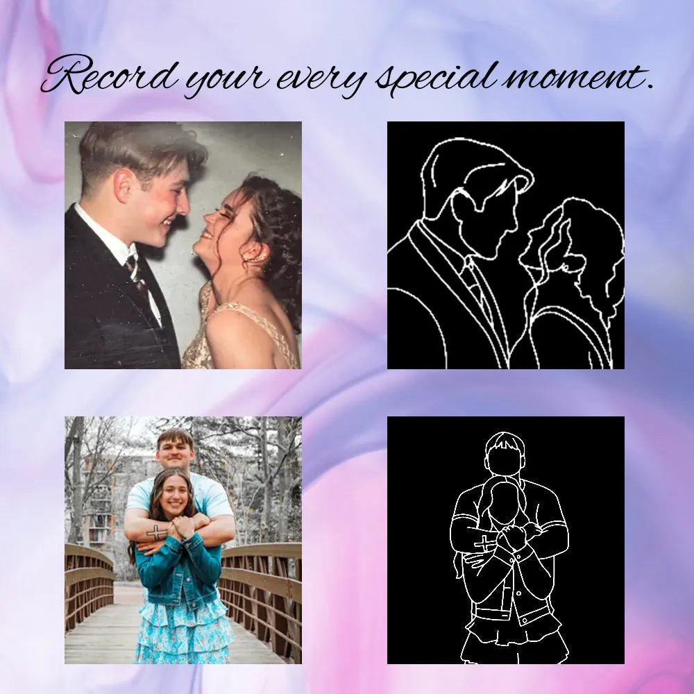Custom Spicy Photo Hoodie Photo Frame Line Photo