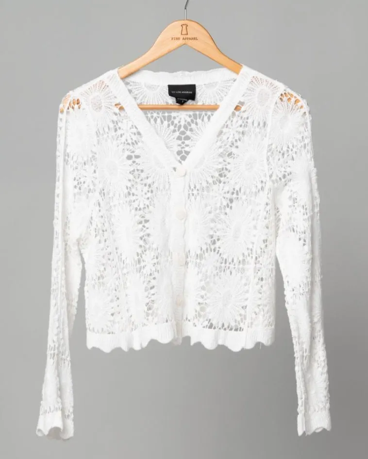 Flower Crochet Cardigan