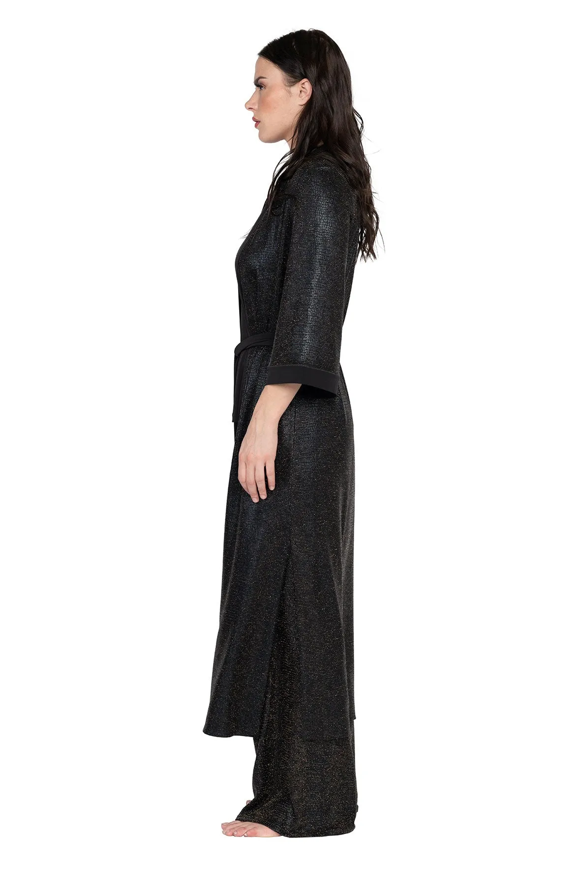 Fully Lined Robe With Slits