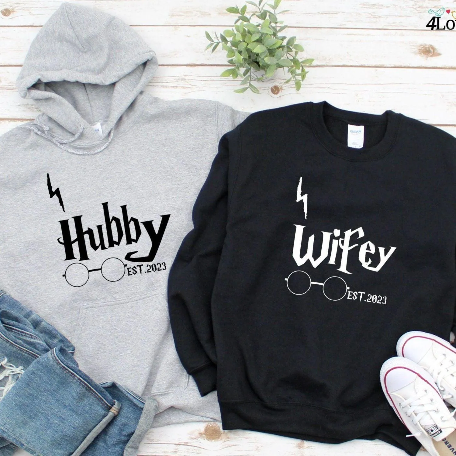 Harry Potter Inspired Custom Matching Set - Mr & Mrs Outfits for Honeymoon, Anniversaries & Special Events