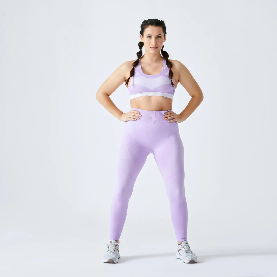 High-Waisted Seamless Fitness Leggings with Phone Pocket