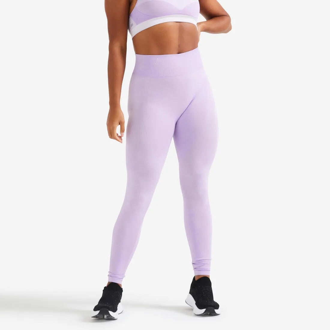 High-Waisted Seamless Fitness Leggings with Phone Pocket