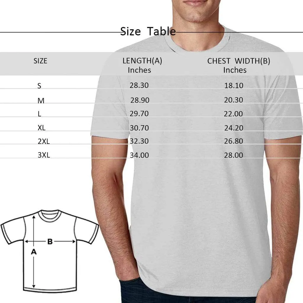 [Hot Sale] 50% Off-Personalized Face Tee Love You Men's All Over Print T-shirt Custom Face Shirts for Valentine's Day