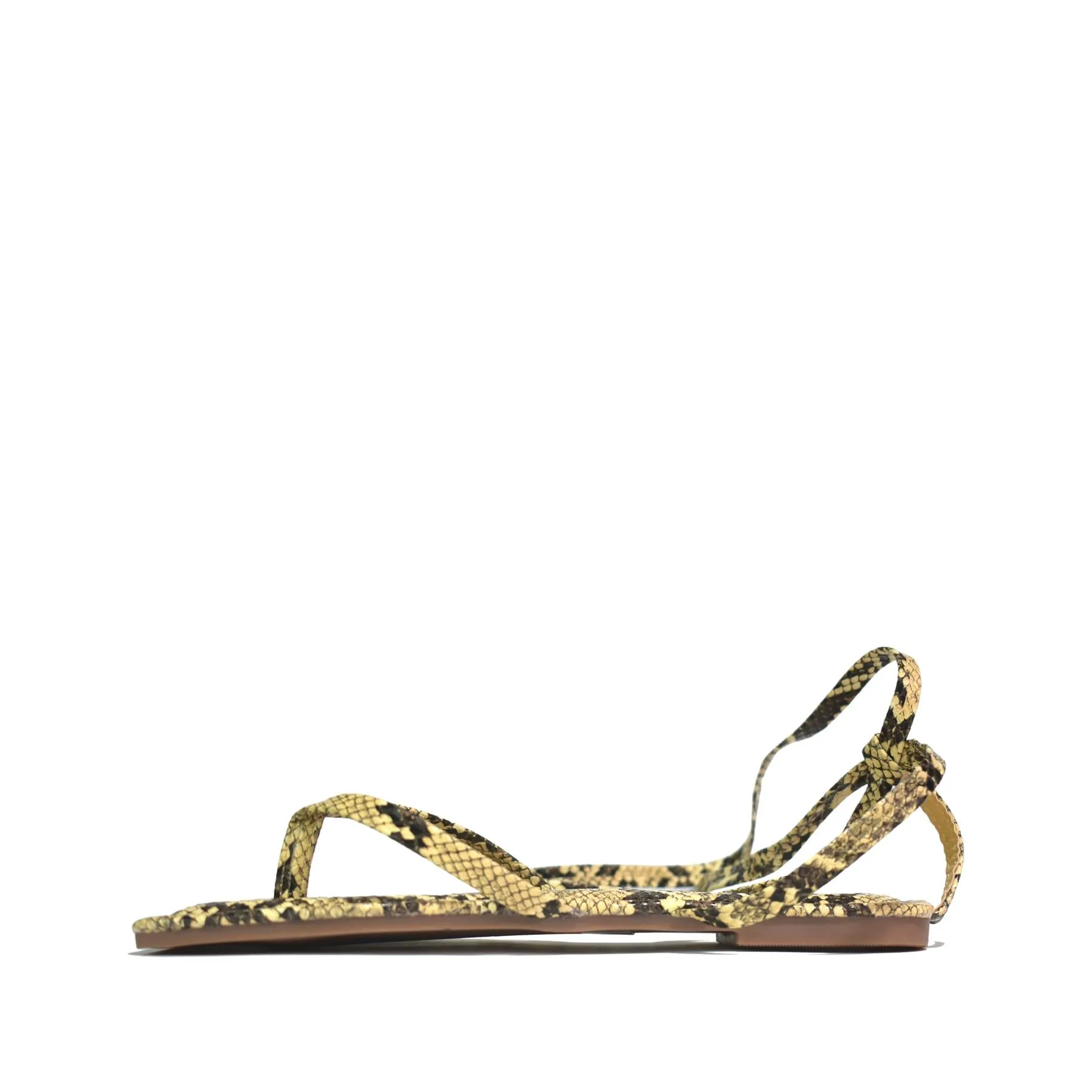 Hot Soles London Strappy Flat Sandal Snake