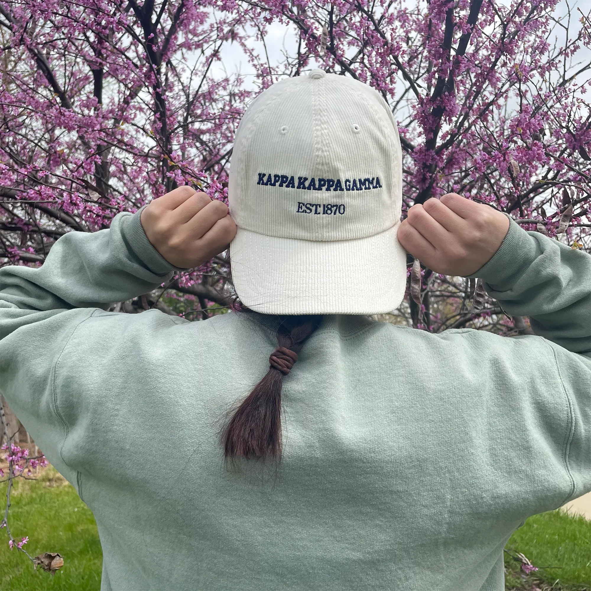 Kappa Kappa Gamma Embroidered Corduroy Hat