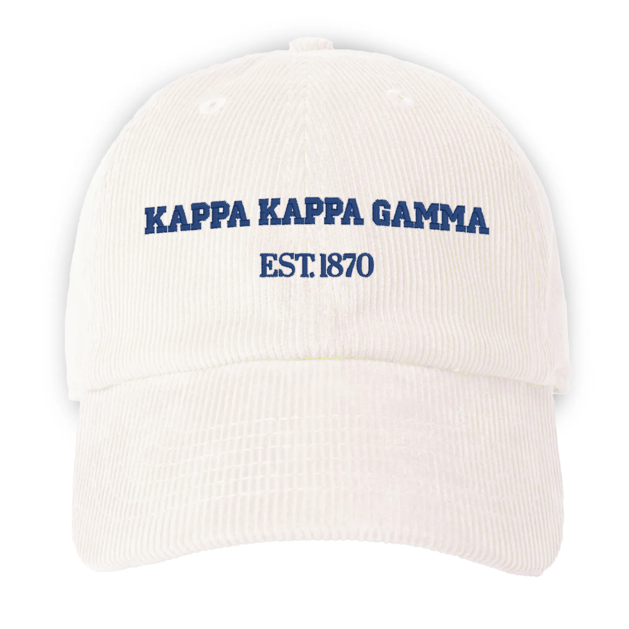 Kappa Kappa Gamma Embroidered Corduroy Hat