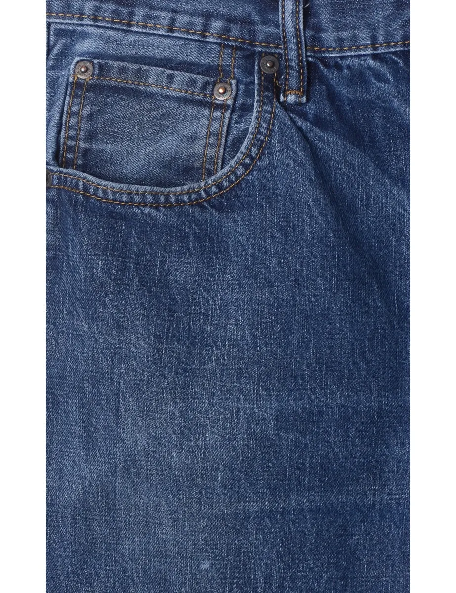 Label Indigo Cropped Jeans