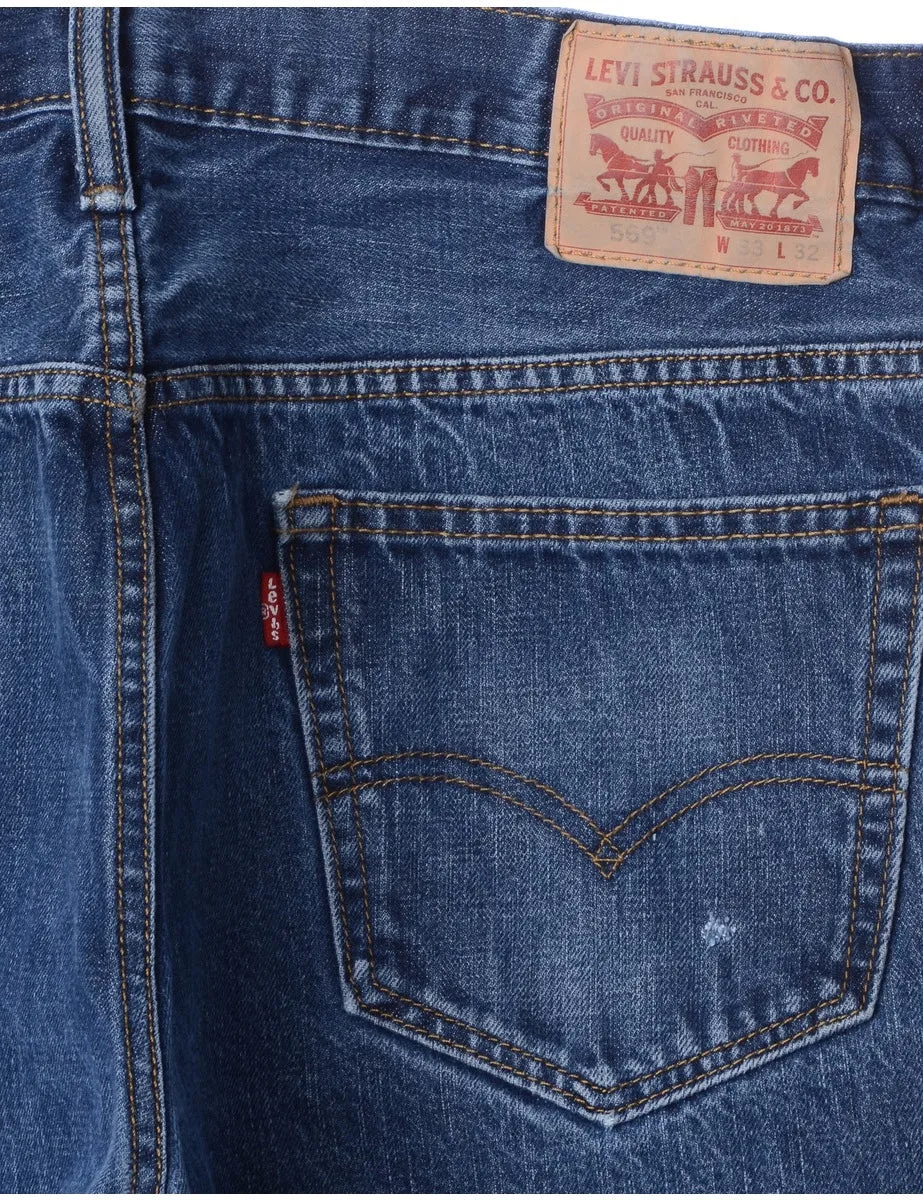 Label Indigo Cropped Jeans