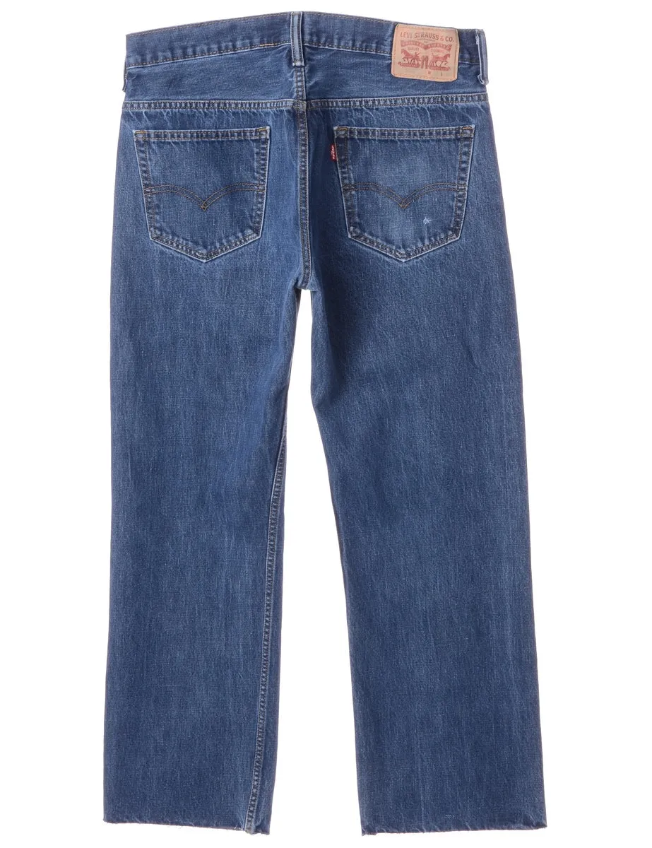 Label Indigo Cropped Jeans
