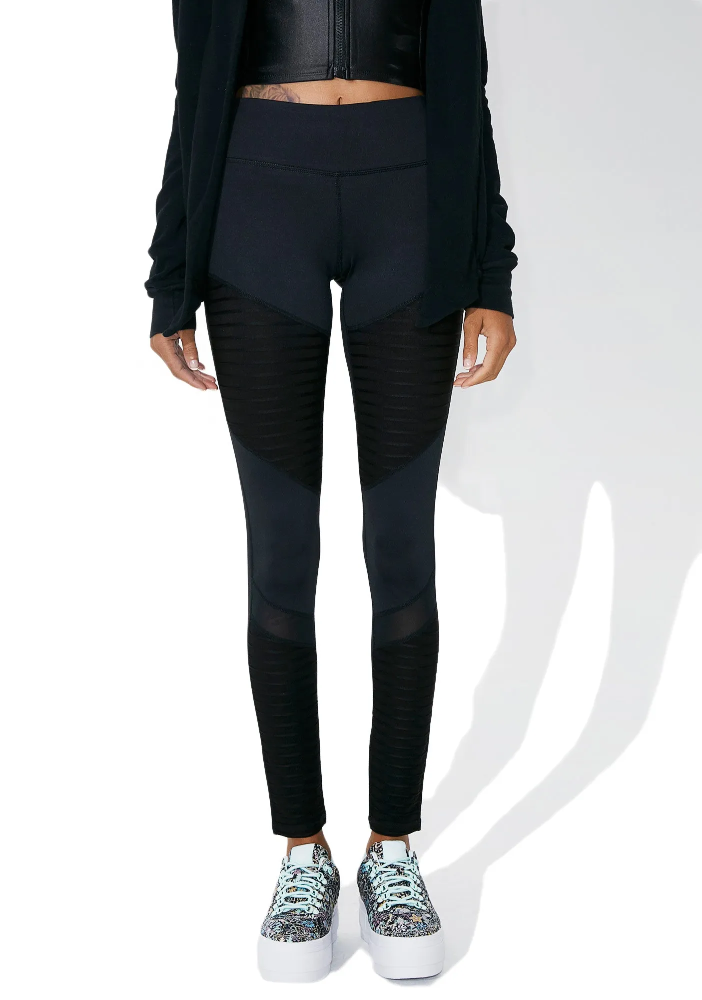 Leader of Tha Pack Paneled Leggings