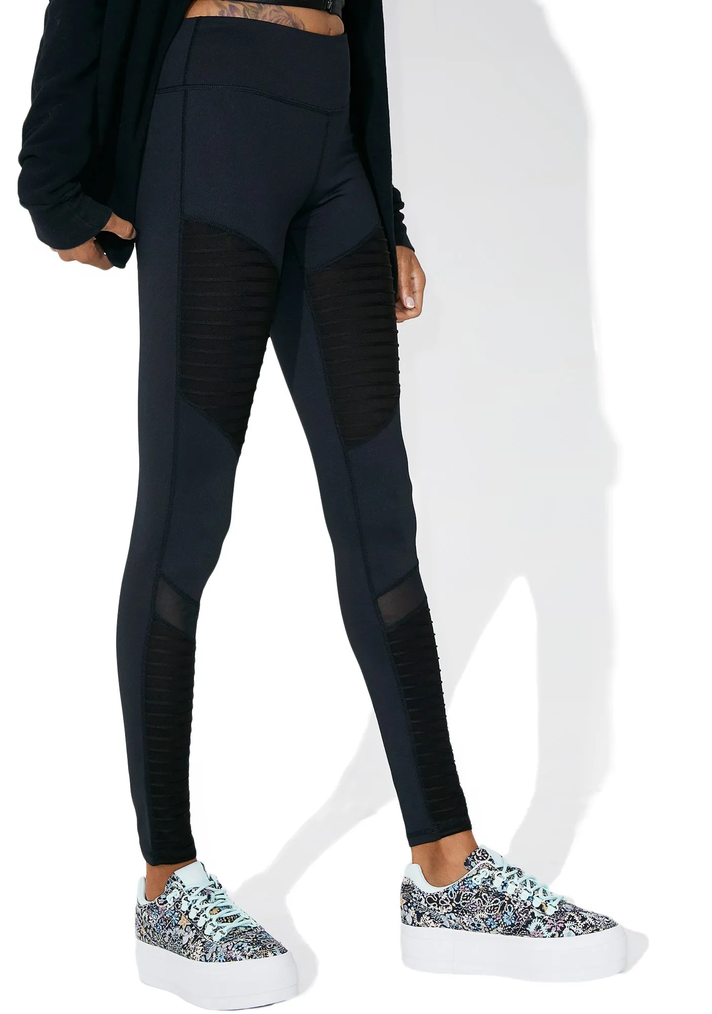 Leader of Tha Pack Paneled Leggings