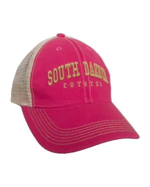 Legacy Girl's Dark Pink Trucker Hat South Dakota Coyotes