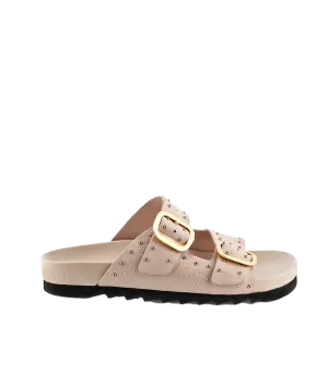 Lexi Sandal in Nappa Cipria