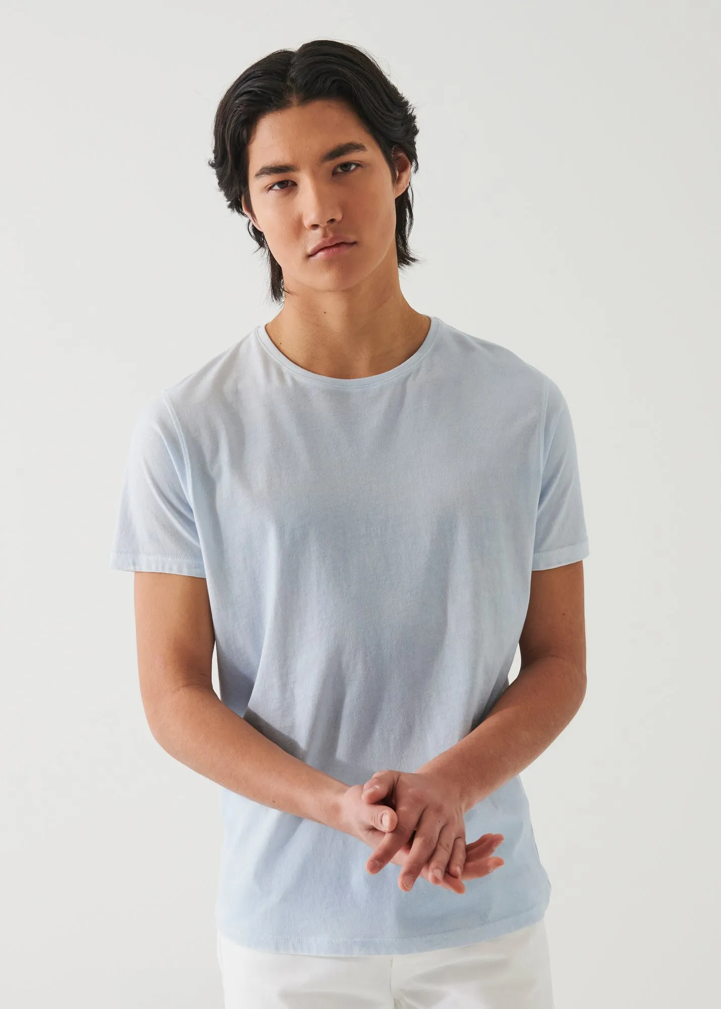LIGHTWEIGHT PIMA COTTON SPRAY WASH T-SHIRT