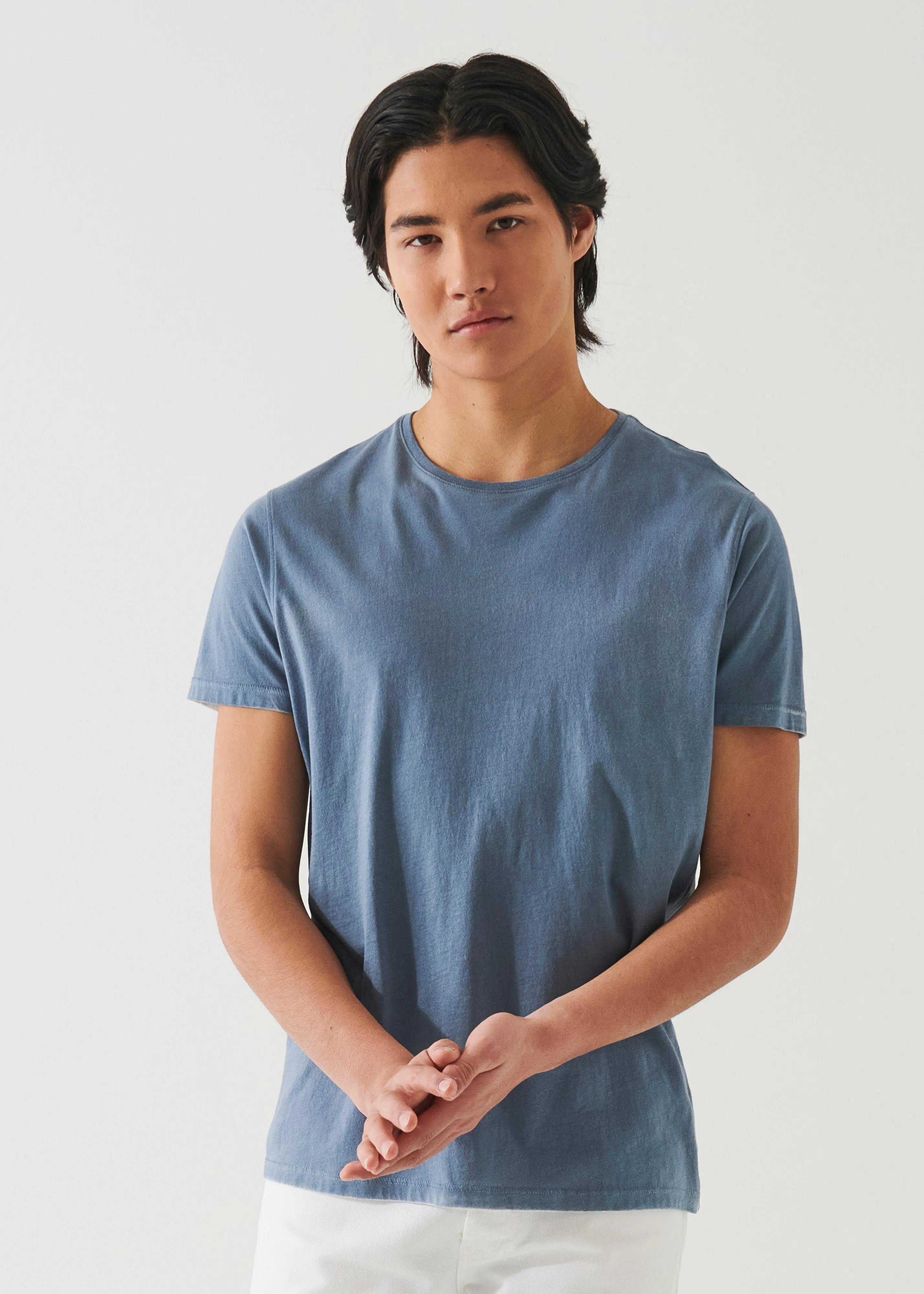 LIGHTWEIGHT PIMA COTTON SPRAY WASH T-SHIRT