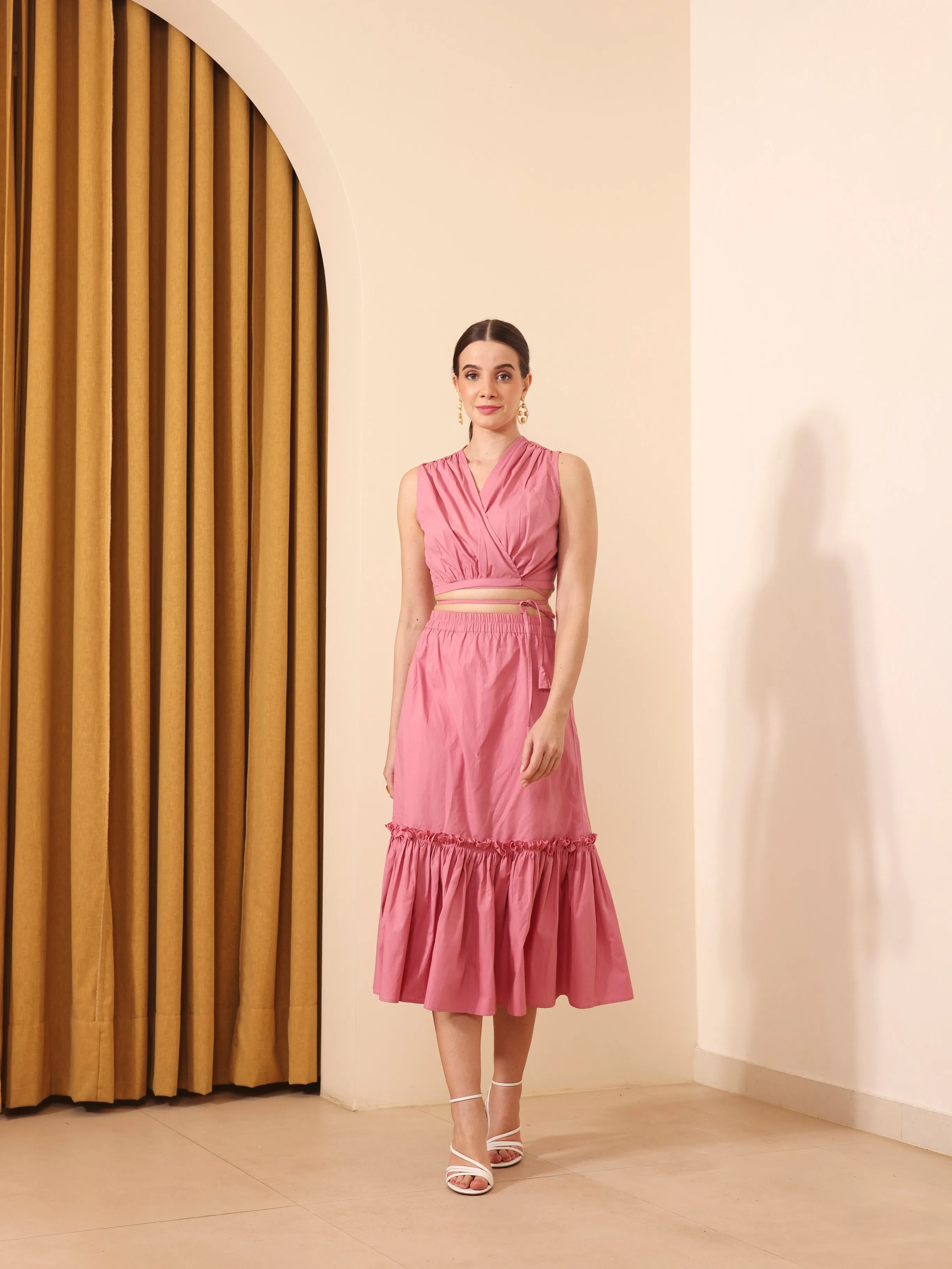 Mehak Bakshi In Coral Camille Set