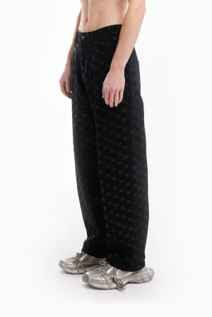 MONOGRAM BLACK DENIM