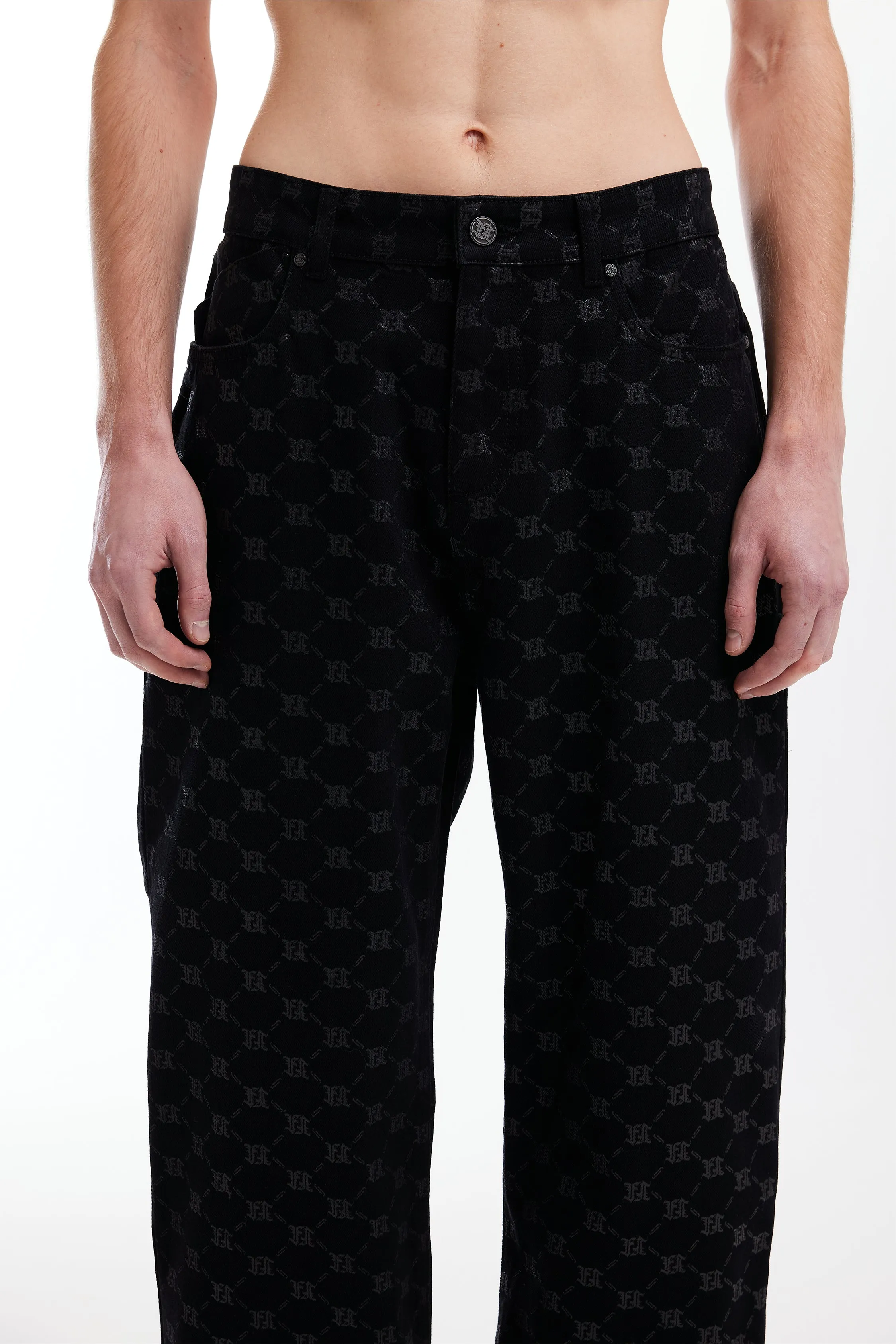 MONOGRAM BLACK DENIM