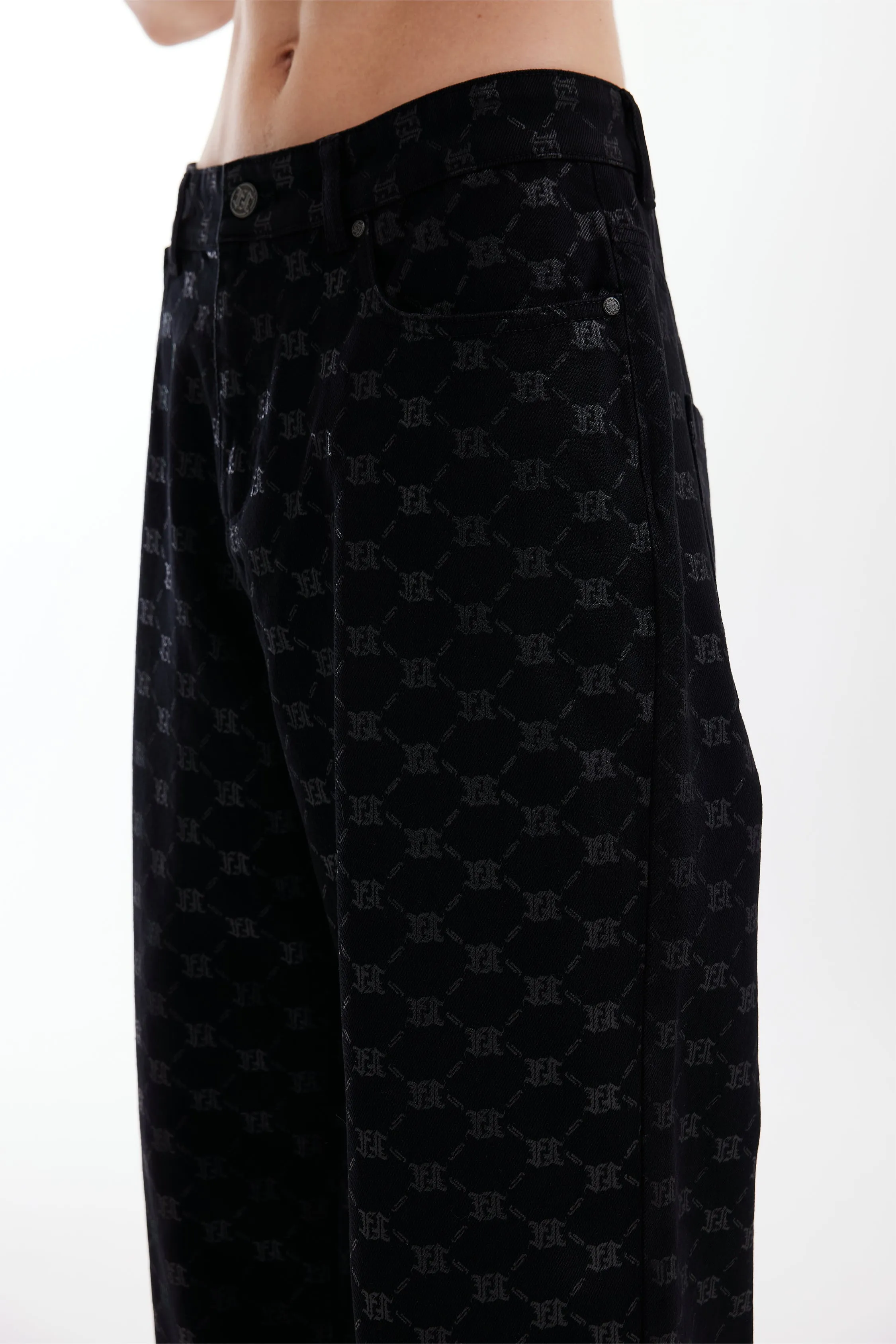 MONOGRAM BLACK DENIM