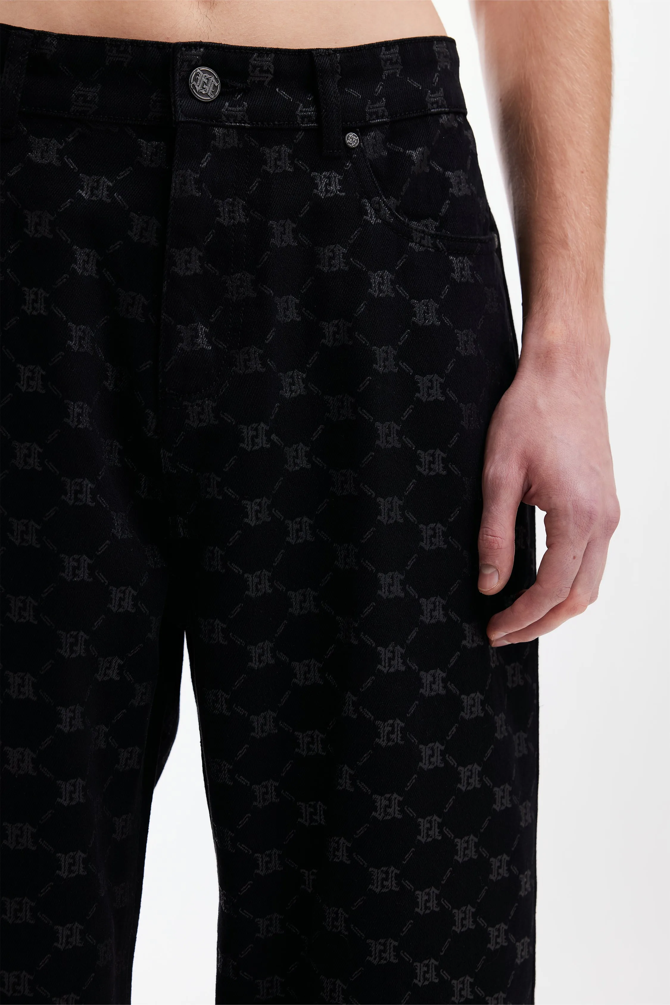 MONOGRAM BLACK DENIM
