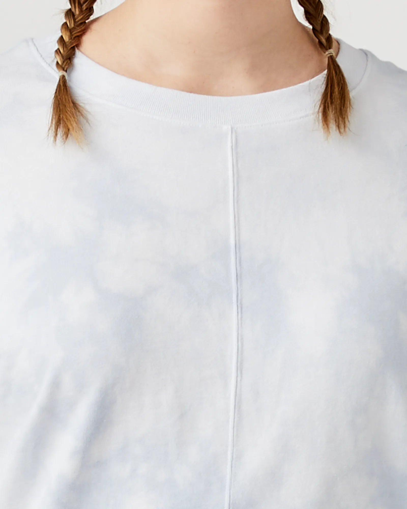 Naara Tie-Dye Pullover | Light Blue / Light Grey